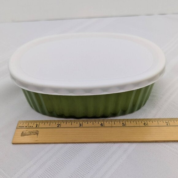 Mini ceramic cookware set - dark green Kathryn Beich - with covers - unused - Picture 5 of 7